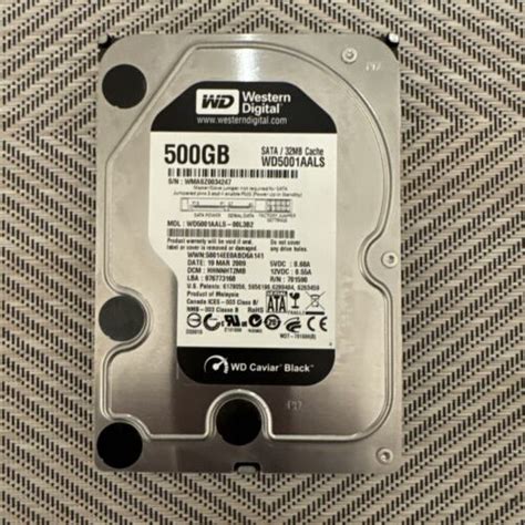 Western Digital Black WD5001AALS 500GB 3.5-inch SATAII 32MB cache ...