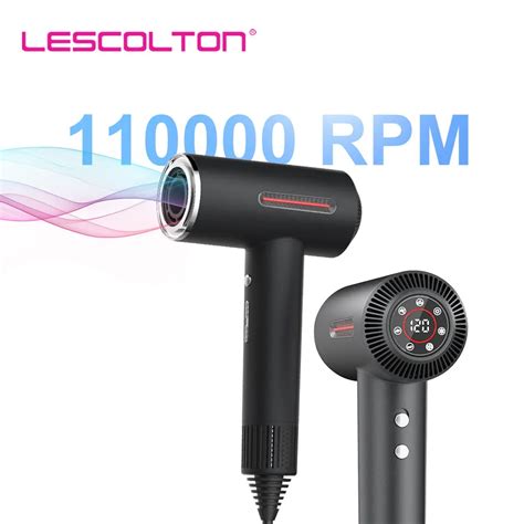 Lescolton High Speed Hair Dryers 110 000 Rpm Hd Screen Smart Temperature Control 80 Million