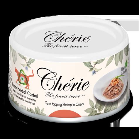Корм влажный Cherie Hairball Control Tuna & Shrimp для кошек контроль ...