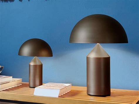 Atollo Bronzo Lampada Da Tavolo By Oluce Design Vico Magistretti