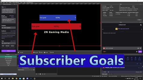 How To Setup Sub Goals Stream Elements And Obs Youtube