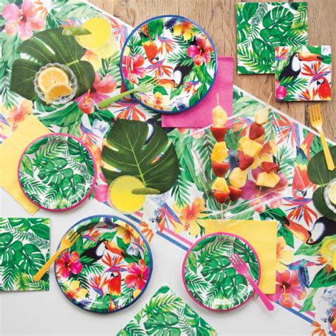 Tropical Party Plates Fancy Palm Leaf Plates Tropical Party Etsy