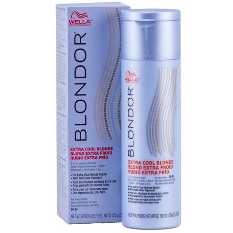 Wella Professionals Blondor Extra Cool Blonde 2 in 1 Lightener & Toner ...