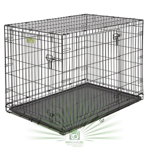 Клетка для собак Midwest iCrate 106х71х76 см черная 2 двери. Арт.1542DD ...