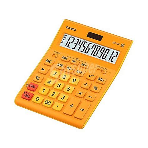 Casio Calculadora Sobremesa Casio Gr 12c Naranja