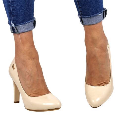 Modne Cz Enka Damskie Be Owe Nude Na S Upku Obcasie Modne I Wygodne Hot Cena