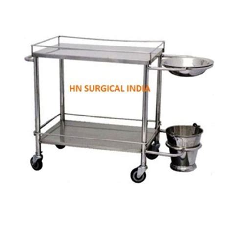 Ss Hospital Dressing Trolley At Rs Hospital Dressing Trolley In