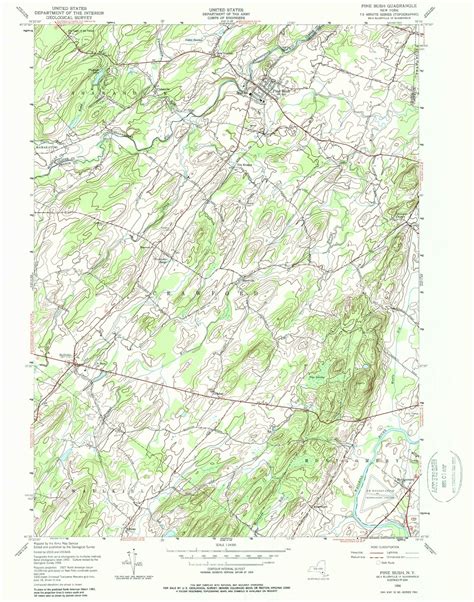 Classic Usgs Pine Bush New York 75x75 Topo Map Mytopo Map Store