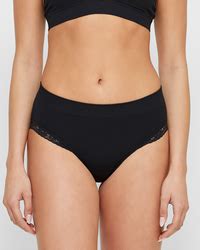 Ribbed Lace High Cut Bikini Briefs Lily Loves Black Target Australia