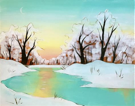 Early Snow Painting Class - Muse Gaithersburg