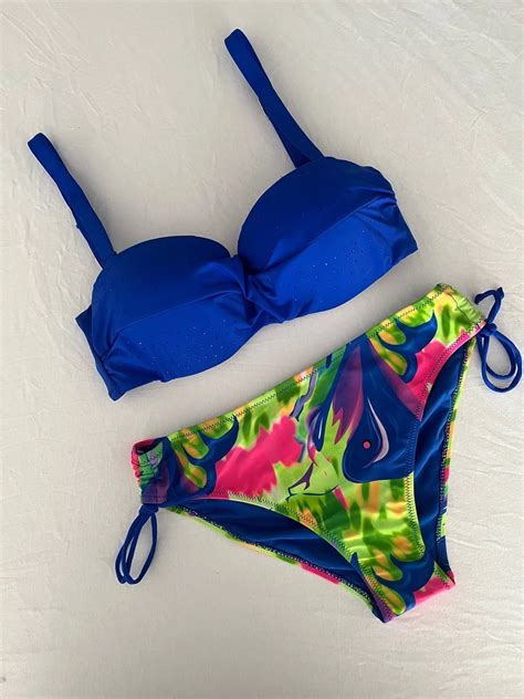 Kad N Saks Mavi Ta Lemeli Astarl Bikini Tak M Hzl S Lc