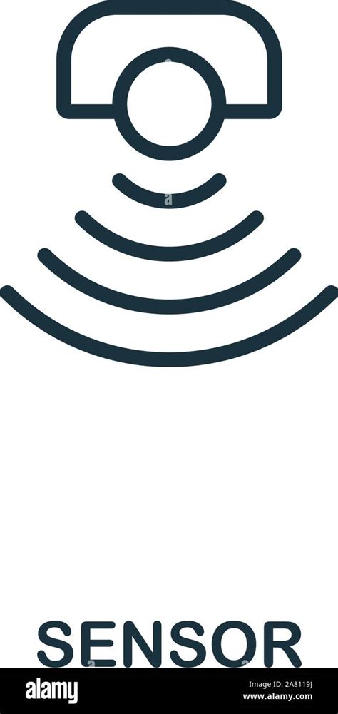 Sensor Icon Outline Style Thin Line Creative Sensor Icon For Logo