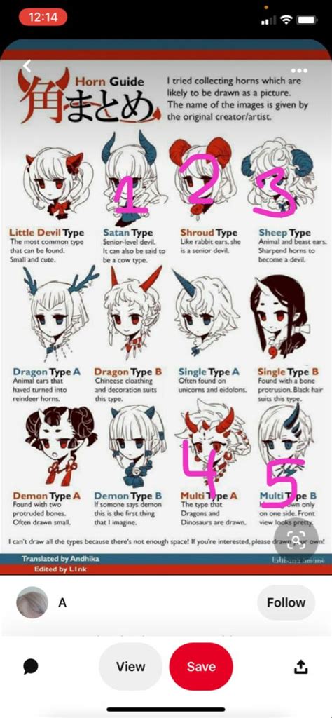 Horns Drawing References Types Of Demons Hair Horn How To Draw Ears