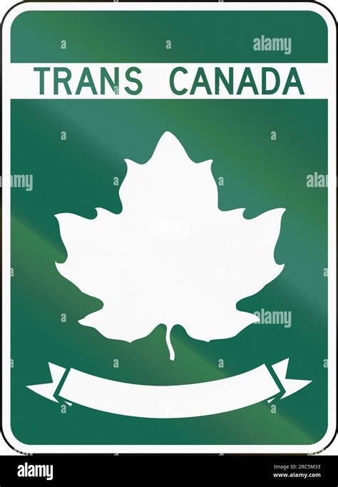 Template highway shield of the Trans-Canada highway Stock Photo - Alamy