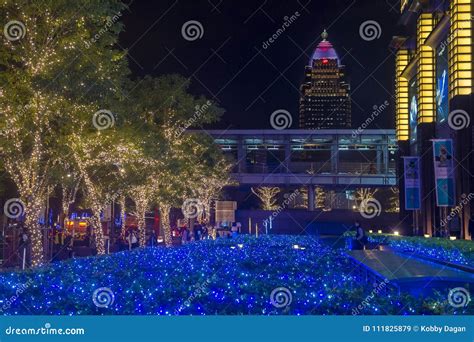 Taipei, Taiwan Christmas Lights Editorial Stock Image - Image of china ...