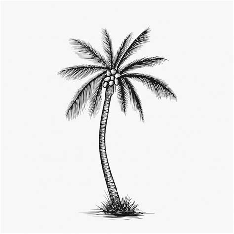 Premium Vector Hand Drawn Coconut Tree Vector