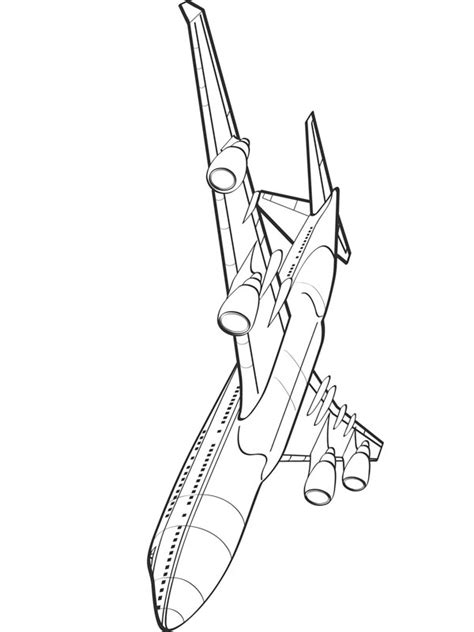 Boeing 747 100 Pages Coloring Pages