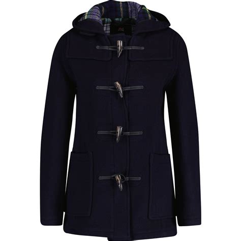 Gloverall Women S Classic Slim Fit Duffle Coat In Navy