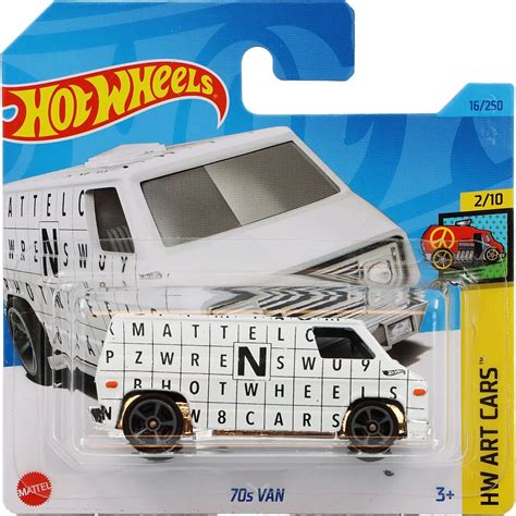 S Van Hw Art Cars Vit Hot Wheels