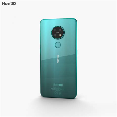 Nokia 7.2 Cyan Green 3D model - Download Phones on 3DModels.org
