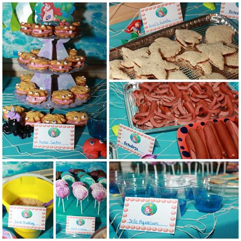 Food Ideas Mermaid Parties The Little Mermaid Party Mermaid Party Food