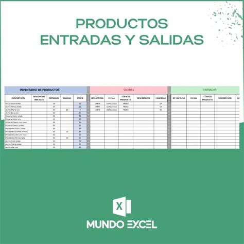 Plantillas De Inventario En Excel Entradas Y Salidas