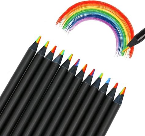 CiciIng 12 Stücke Regenbogenstift Regenbogenstifte Kinder 7 in 1