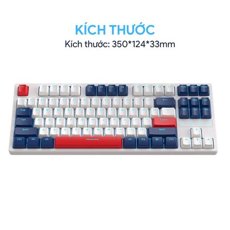 Bàn phím cơ K87 ZIYOULANG Hot Swap 87 phím Cáp Type C tháo rời được nhỏ gọn chuyên dùng chơi