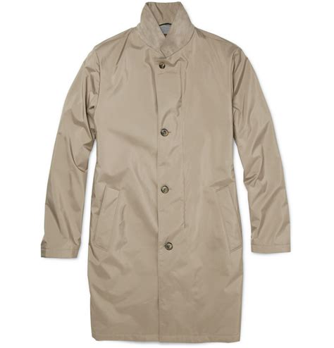 Lyst Loro Piana Storm System Cashmere Lined Rain Coat In Natural For Men