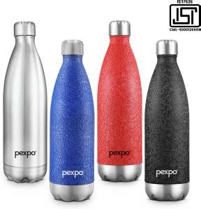 Pexpo Ml Hrs Hot And Cold Water Bottle Stainless Steel Vacuum Insulated Electro Ml