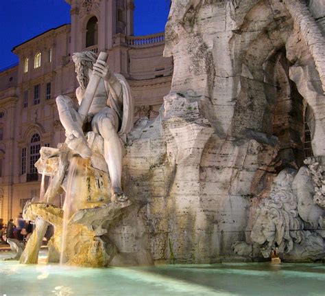 The Fountain Of The Four Rivers La Fontana Dei Quattro Fiumi 1651