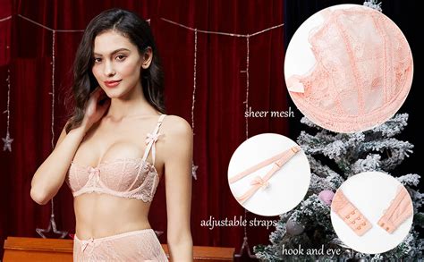 Sexy Code Piece Women Lace Lingerie Set With Garter Belts And