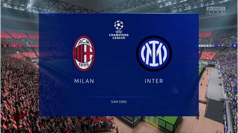 Ac Milan V Inter Milan Champions League Semifinals Milan Derby