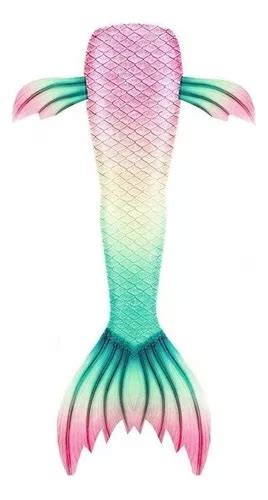 Kit De Cola De Sirena Con Bikini Sin Monoaleta Para Niños Cuotas sin interés