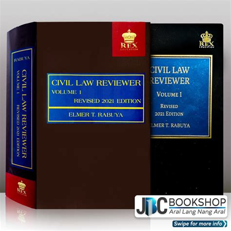 Civil Law Reviewer Volume 1 2021 Revised Edition By Elmer T Rabuya