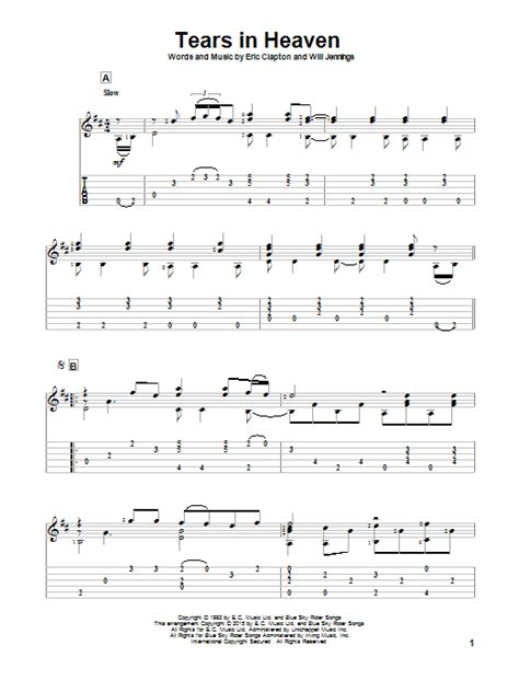 Tears In Heaven by Eric Clapton - Solo Guitar - Guitar Instructor