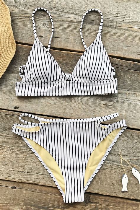 Eternal Youth Stripe Bikini Set