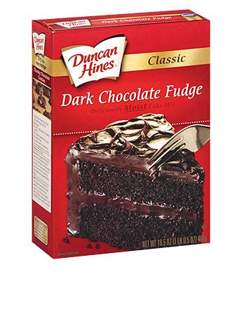 Classic Dark Chocolate Fudge Cake Mix Duncan Hines