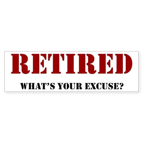 Funny Retirement Bumper Bumper Sticker by RetirementTees