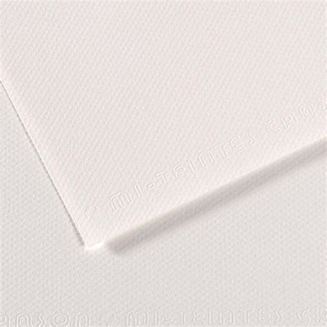 Canson Mi Teintes Touch Sanded Paper White X Sheets