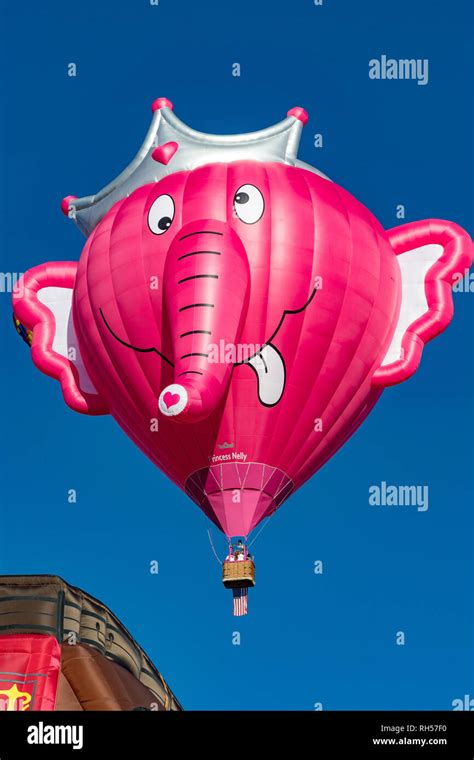 Pink Elephant Hot Air Balloon Stock Photo Alamy
