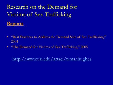 Ppt Reducing Demand For Victims Of Sex Trafficking In The U S Powerpoint Presentation Id