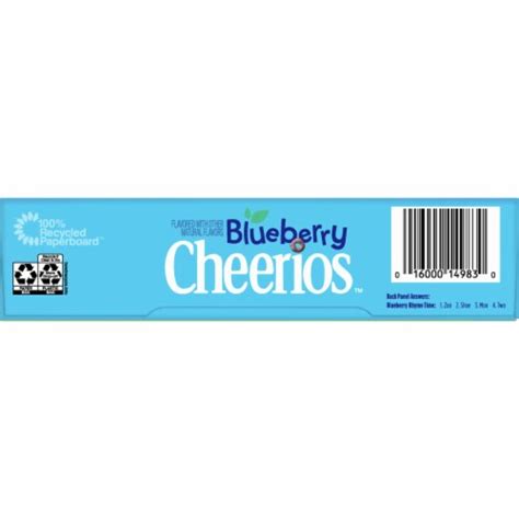 Cheerios Blueberry Sweetened Whole Grain Oat Cereal 109 Oz Smiths