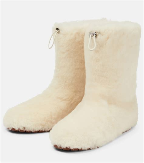 Loro Piana Quinn Shearling Ankle Boots Loro Piana