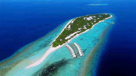 Aerial view of island with white sand beach during daytime HD wallpaper ...