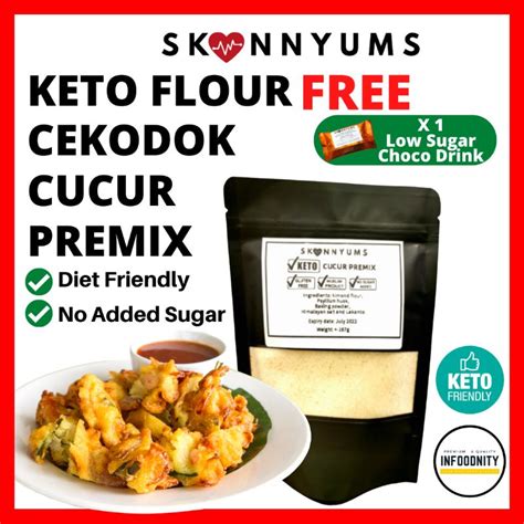 New Skinnyums Keto Cucur Keto Premix Flour Tepung Keto Cucur Tepung