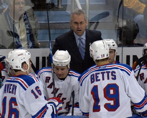 Rangers Fire Coach Tom Renney