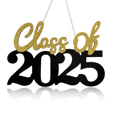 Graduation Decorations Class of 2025 Wooden Sign,Class of 2025