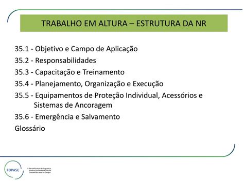 PPT NR 35 NORMA REGULAMENTADORA TRABALHO EM ALTURA PowerPoint