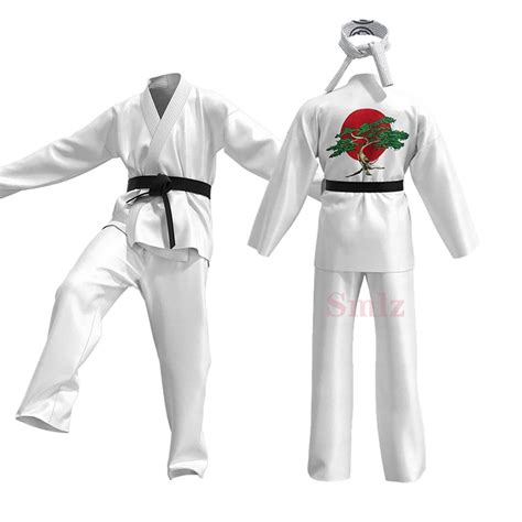 New Anime Karate Kid Cos Cobra Kai Cosplay Costume Aldult Kids Children